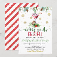 Spirituosen machen Brillantes Weihnachtsfest Party