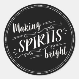 Spirituosen machen Heller Urlaub Umschlag Aufklebe Runder Aufkleber