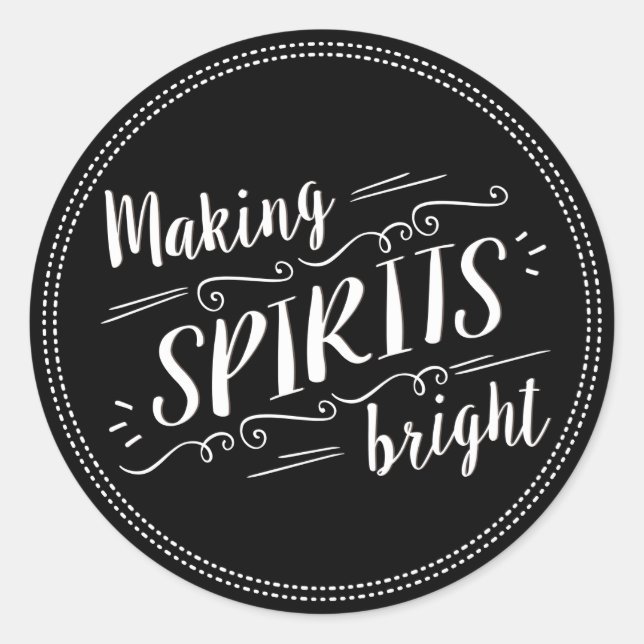 Spirituosen machen Heller Urlaub Umschlag Aufklebe Runder Aufkleber (Vorderseite)