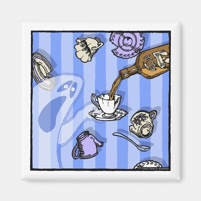 Spirituosen - Pop Goth Nightmare Surreal Cartoon Magnet (Vorne)