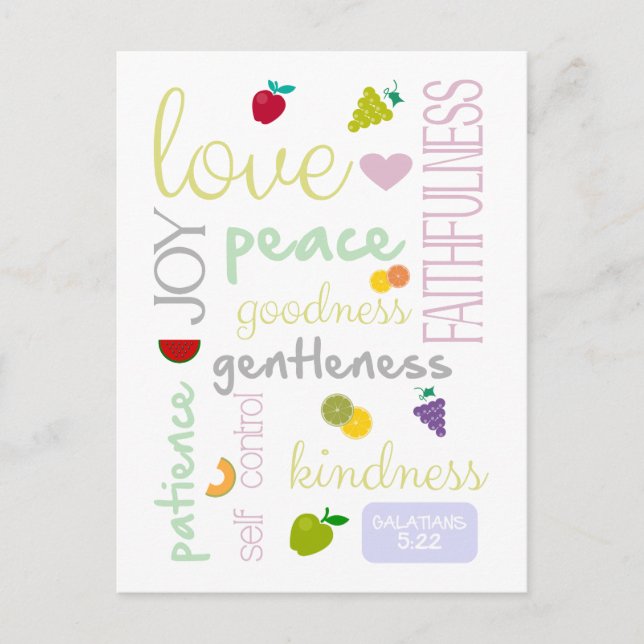 Spirituosenfrucht Postkarte (Vorderseite)