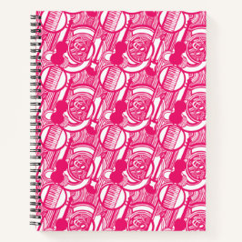 SpirituosenNotebook, Musical Notes, Piano, Violin Notizbuch