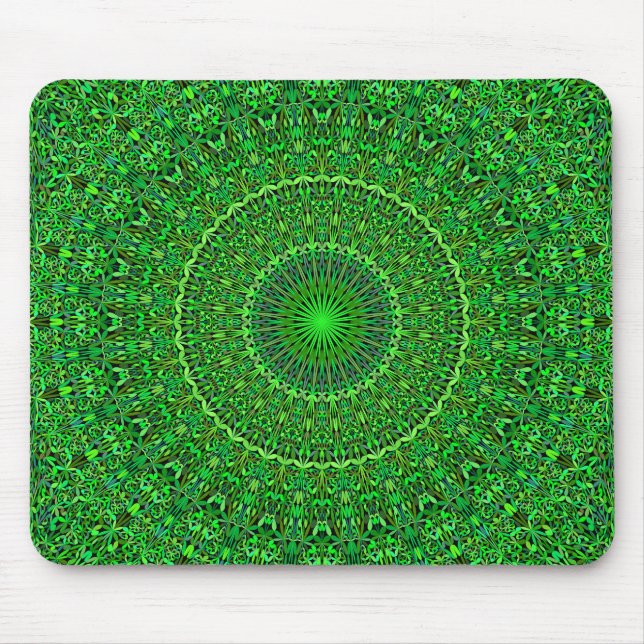 Spirituosenwaldgarten Mandala Mousepad (Vorne)