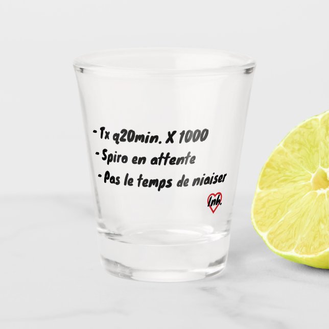 Spiro wartet schnapsglas (Vorderseite)