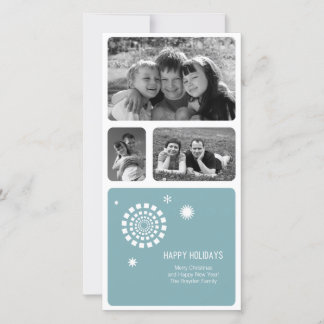 Spirograph Christmas Foto Card Feiertagskarte