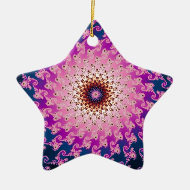 Spirograph Keramik Ornament (Vorne)