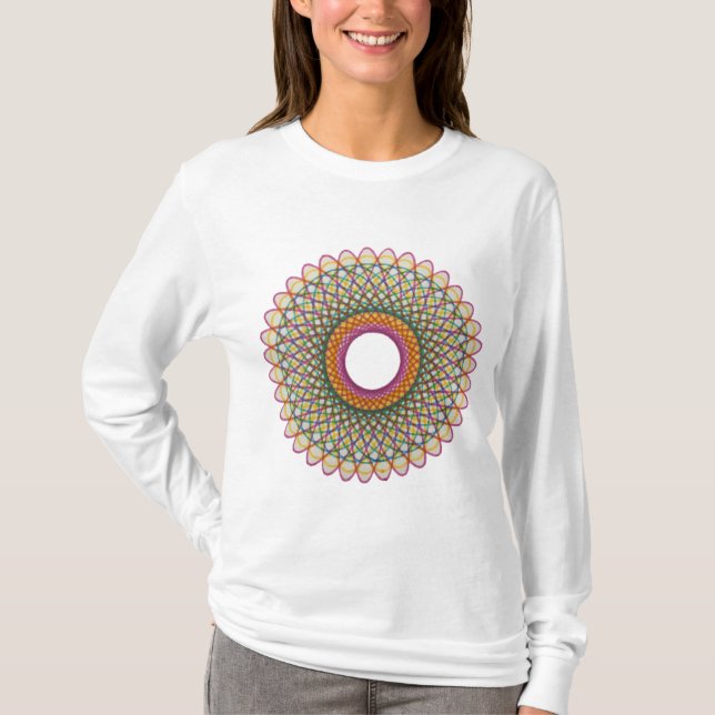 Spirograph Pride Pattern: Pan T-Shirt (Vorderseite)