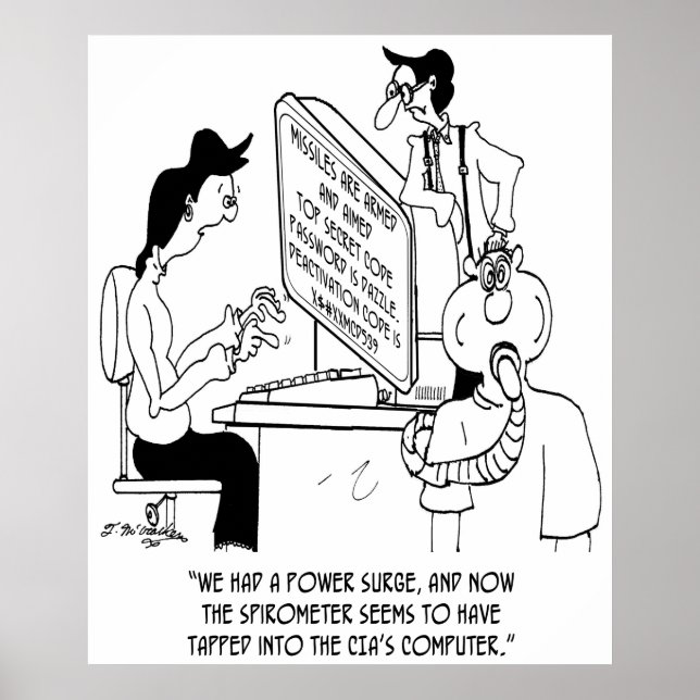 Spirometer Cartoon 7314 Poster (Vorne)