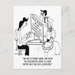 Spirometer Cartoon 7314 Postkarte