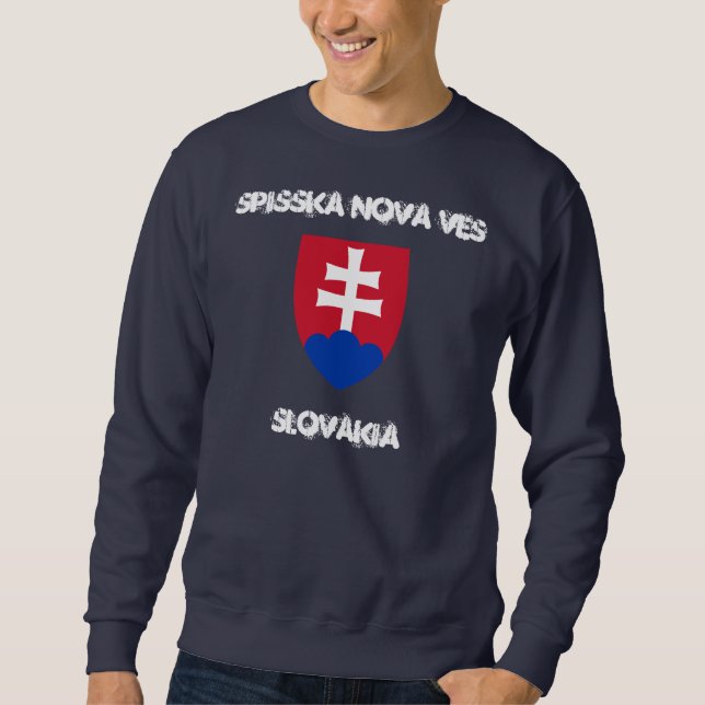 Spisska Nova Ves, Slowakei mit Wappen Sweatshirt (Vorderseite)