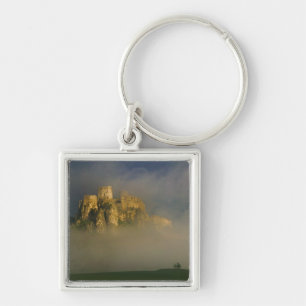 Spissky hrad im Nebel, Slowakei 2 Schlüsselanhänger
