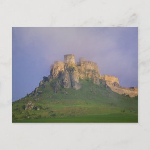 Spišský hrad im Nebel, Slowakei Postkarte