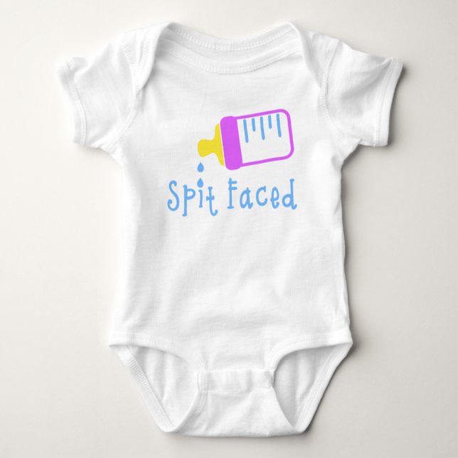 Spit Faced Baby Bodysuit Baby Strampler (Vorderseite)