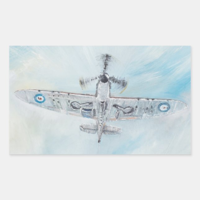 SPITFIRE. "Ace of Spades". 2014. Rechteckiger Aufkleber (Vorderseite)