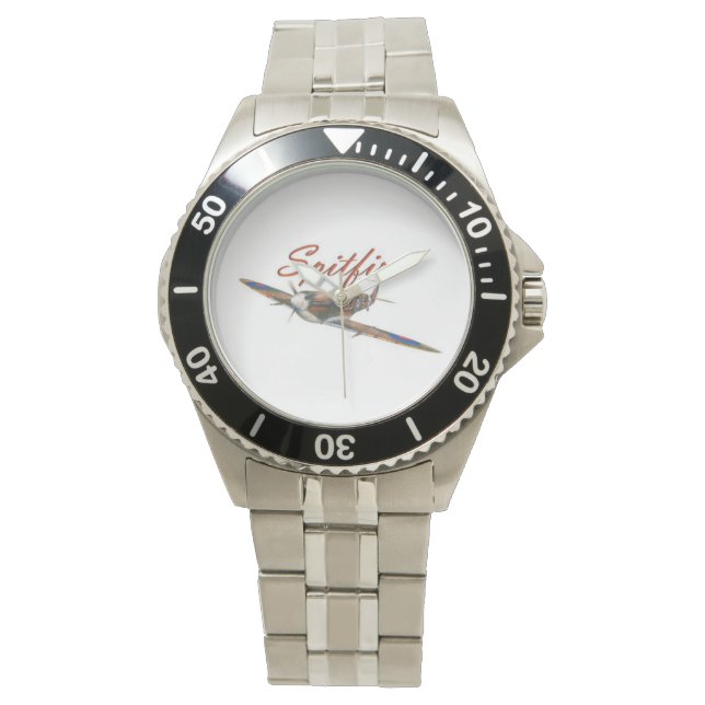 Spitfire-Edelstahluhr Armbanduhr (Vorderseite)