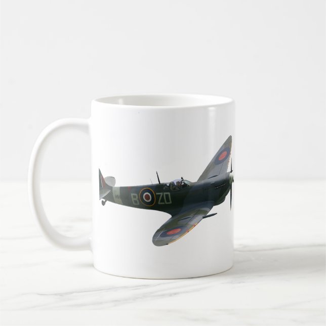 Spitfire-Flugzeug-Tasse Kaffeetasse (Links)