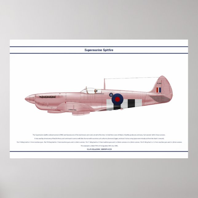 Spitfire GB 16 Sqn 2 Poster (Vorne)