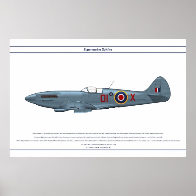 Spitfire GB 2 Sqn 1 Poster (Vorne)