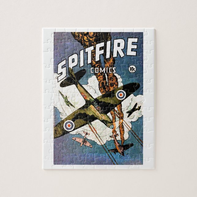 Spitfire-Jagdflugzeug Puzzle (Vertikal)