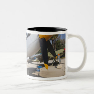 Spitfire-Kämpfer aus Großbritannien Zweifarbige Tasse