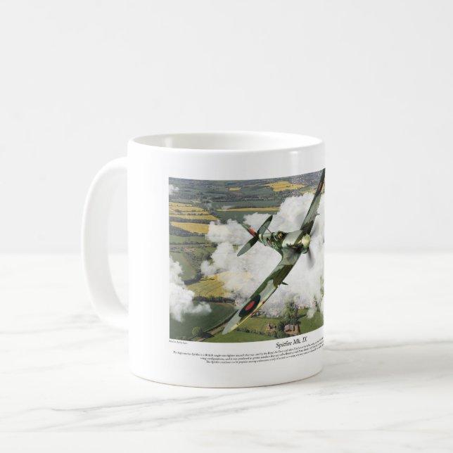 Spitfire Mk. IX Kaffeetasse (Vorderseite Links)