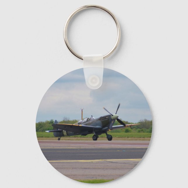 Spitfire nach Landung Schlüsselanhänger (Vorderseite)