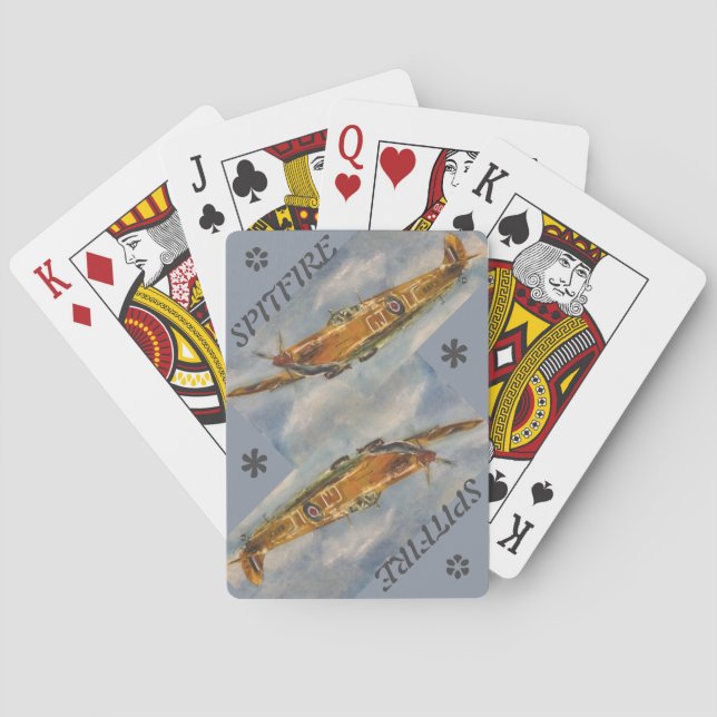 Spitfire Play Cards Blue ♥️ Spielkarten (Rückseite)