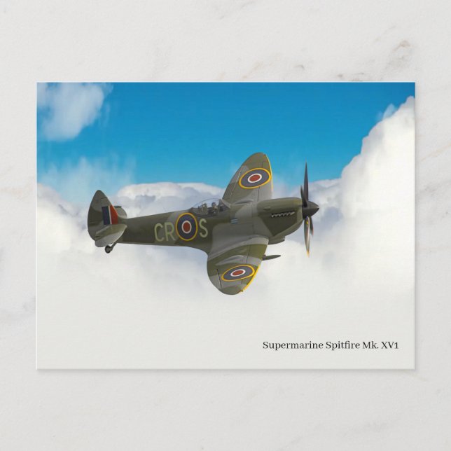 Spitfire Postcard Postkarte (Vorderseite)