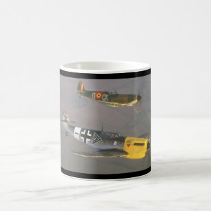 Spitfire (Spitze) und Messerschmitt_Military Tasse