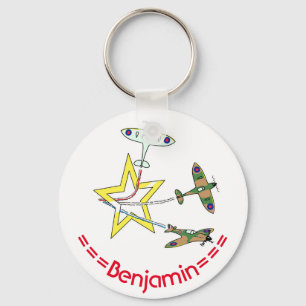 Spitfire-Star-Schlüsselring Schlüsselanhänger