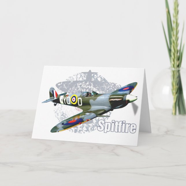 Spitfire Supermarine Karte (Vorderseite)