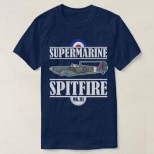 Spitfire Supermarine Vintages Flugzeug T-Shirt