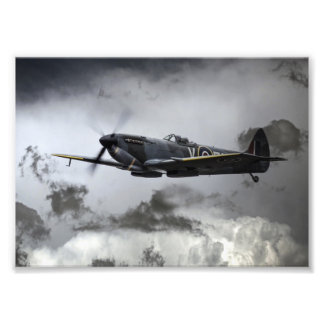 Spitfire TE311 Fotodruck