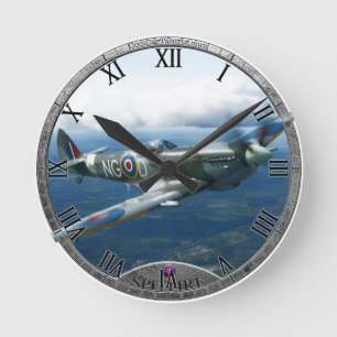 Spitfire-Uhr Runde Wanduhr