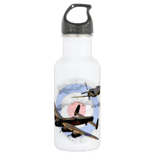 Spitfire und Lancaster Edelstahlflasche