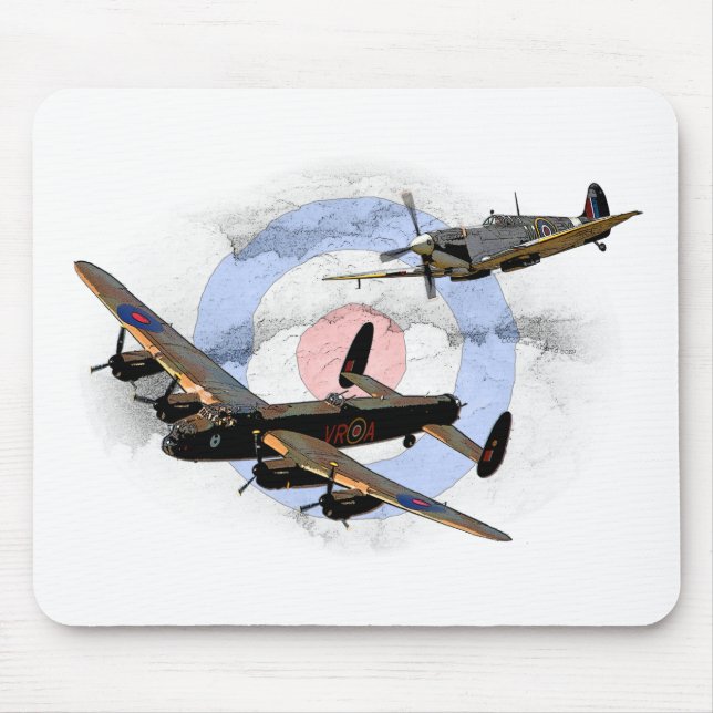 Spitfire und Lancaster Mousepad (Vorne)