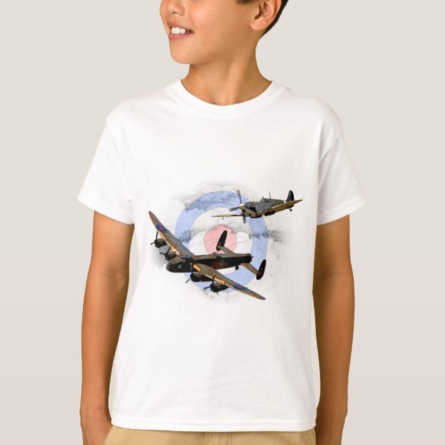 Spitfire und Lancaster T-Shirt (Vorderseite)