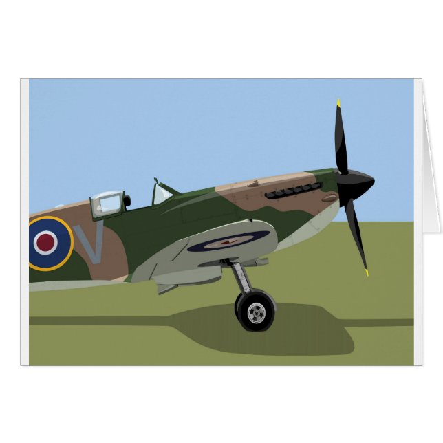 Spitfire WW2-Kämpfer (Vorderseite (Horizontal))