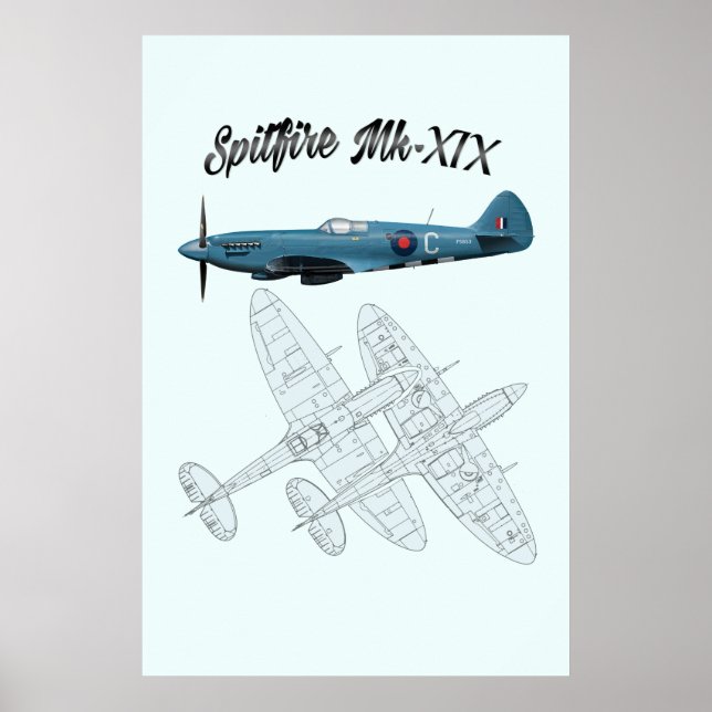 Spitfire XIX (MM 19) Poster (Vorne)