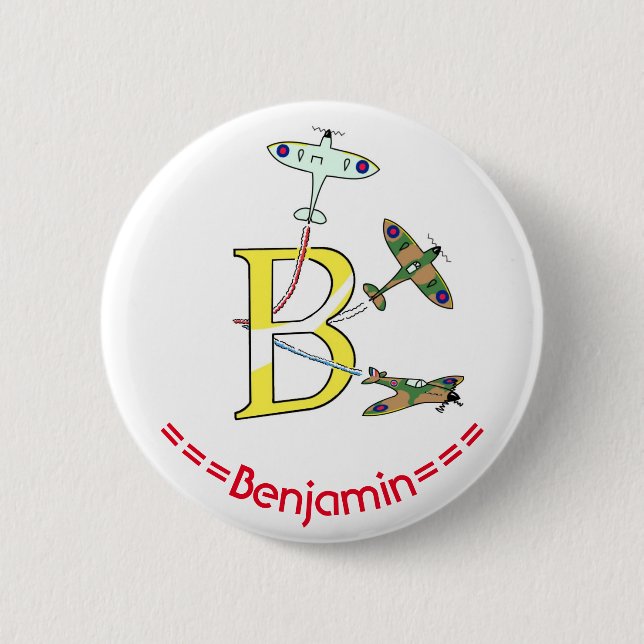 Spitfires B Anfangsabzeichen Button (Vorderseite)