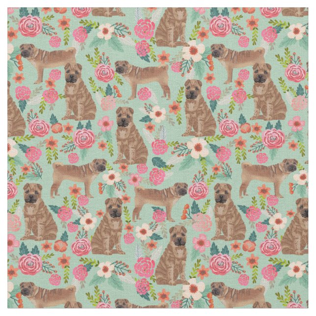 spitpei Vintage Blumenzange Stoff (Nahaufnahme)