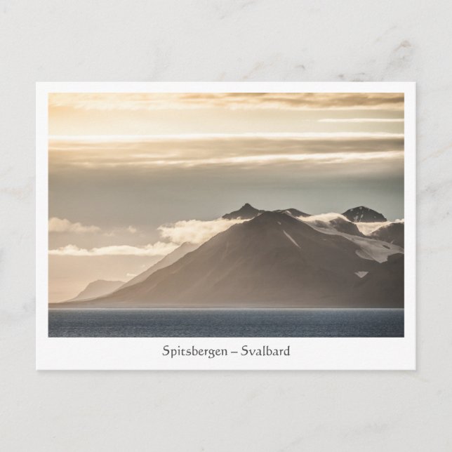 Spitsbergen Svalbard Landschaft Postkarte (Vorderseite)