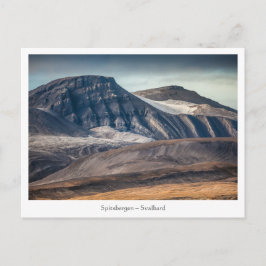 Spitsbergen Svalbard Landschaftsbild-Foto Postkarte