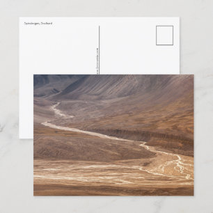 Spitsbergen Svalbard Landschaftsbild-Foto Postkarte