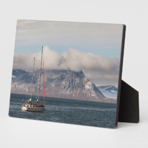 Spitsbergen Svalbard Sailboat Fotoplatte