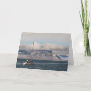 Spitsbergen Svalbard Sailboat Karte