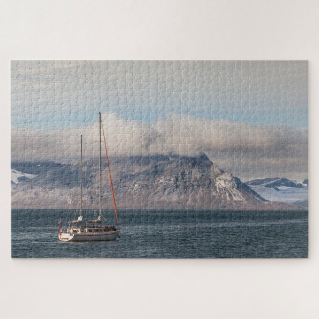 Spitsbergen Svalbard Sailboat Puzzle (Horizontal)