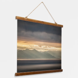 Spitsbergen Svalbard Wandteppich Mit Holzrahmen