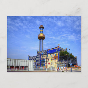 Spittelauer Pflanze zur Abfallverbrennung Postkarte