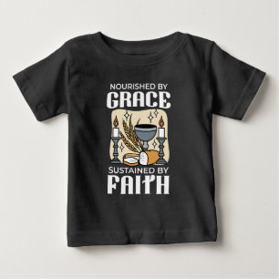 Spitueller Glaube und Gnade – Aufmunternde christl Baby T-shirt